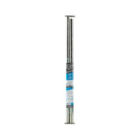John Sterling Pro 48 in. L X 1 in. D Adjustable Platinum Steel Closet Rod - Open Box