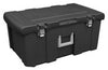 Sterilite Black Polypropylene Stackable Storage Unit 92 qt. Capacity 13.87 H x 17.62 W x 31.25 D in.