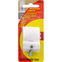 Hillman OOK White Hanger Adhesive Hangers 3 lb. 3 pk (Pack of 12)