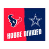 NFL House Divided - Texans / Cowboys House Divided Rug