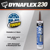 DAP Dynaflex 230 Brown Premium Latex Door/Siding/ Window Sealant 10.1 oz (Pack of 12)
