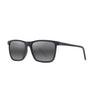 Maui Jim One Way Unisex Gray Stripe Frame Neutral Gray Lens Polarized Sunglasses