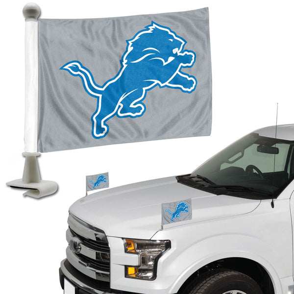Banderas para autos de embajadores de los Detroit Lions de la NFL (paquete de 2)