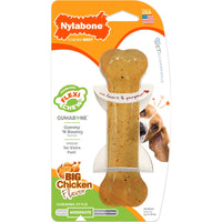 Nylabone Moderate Chew Bone Dog Toy for Moderate Chewers, Medium Size, Chicken Flavor