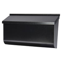 Architectural Mailboxes Woodlands Contemporary Galvanized Steel Wall Mount Black Mailbox