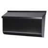 Architectural Mailboxes Woodlands Contemporary Galvanized Steel Wall Mount Black Mailbox