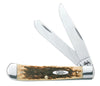 Case Trapper Amber Stainless Steel 7.1 in. Pocket Knife