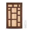 Heath Zenith Brown Wood Wireless Door Chime Kit