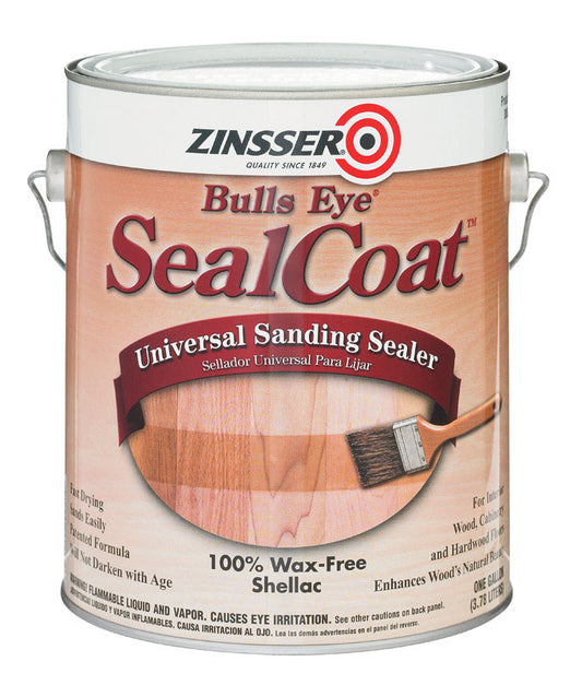 Zinsser Bulls Eye Matte Clear Oil-Based Sanding Sealer 1 gal (Pack of 2)