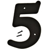 Hy-Ko 6 in. Black Plastic Number 5 Mounting Screws 1 pc. (Pack of 5)