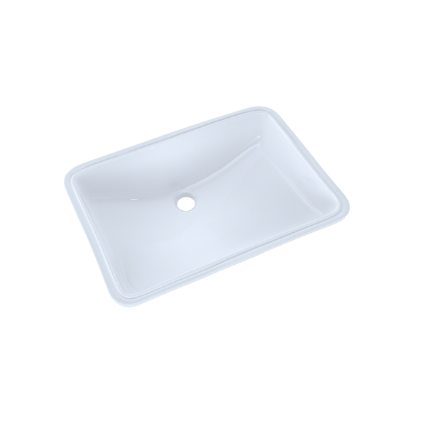 Lavabo rectangular grande TOTO® de 54,5 x 37,5 cm, bajo encimera, con CEFIONTECT, blanco algodón - LT540G#01