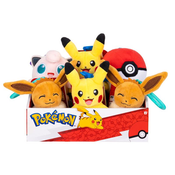 Pokemon Plush Clip (Pack of 6)