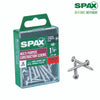 SPAX No. 8 x 1-1/4 in. L Phillips/Square Zinc-Plated Multi-Purpose Screws 30 pk