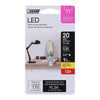 Feit T4 G4 LED Bulb Warm White 20 Watt Equivalence 1 pk - Deal of The Week