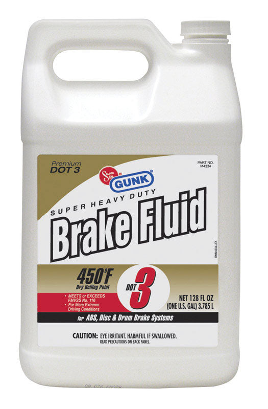 Gunk DOT 3 Brake Fluid 128 oz. (Pack of 4)
