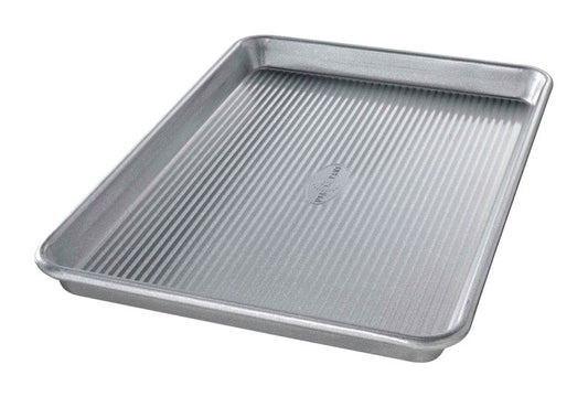 USA Pan 9-3/4 in. W X 14-3/4 in. L Jelly Roll Pan Silver