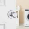 Kwikset Tylo Satin Chrome Passage Lockset 1-3/4 in.