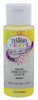 Rust-Oleum Testors Craft Matte Sunshine Yellow Water-Based Paint Interior 10 g/L 2 oz (Pack of 6).