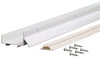 M-D White Aluminum/Vinyl U-Shaped Bottom For Doors 36 in. L X 1.75 in.