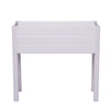 NuVue White PVC UV-Resistant Rectangular Elevated Garden Box 32 H x 36 W x 11 D x 15 Dia. in.