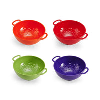 Farberware Assorted Color Plastic Dishwasher Safe Mini Colander 6 W in.
