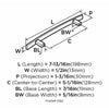 Amerock Cyprus Contemporary Arch Cabinet Pull 5-1/16 in. Satin Nickel 1 pk