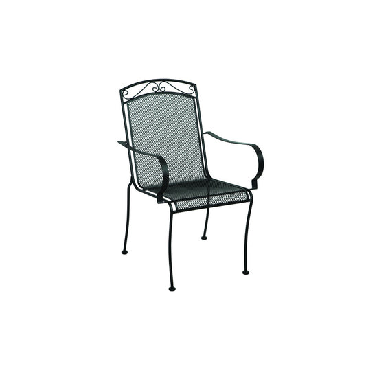 Living Accents Winston Black Steel Frame Dining Chair (Pack of 4)