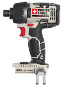 Porter Cable Max 20 V 1/4 in.   Cordless Brushed Impact Driver Tool Only