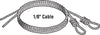 Prime-Line 5.75 in. W X 12 ft. L X 1/8 in. D Carbon Steel Extension Cables