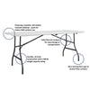 Cosco Casual 29.69 in. W X 72 in. L Rectangular Folding Buffet Table (Pack of 2)