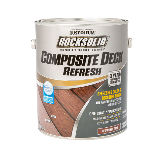 Rust-Oleum RockSolid Redwood Water-Based Deck Refresh 1 gal (Pack of 2)