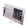 Deflect-O 5-1/2 in. H X 10-16 in. W 1-Way Silver Plastic Air Deflector