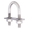 Hampton 1/4 in. x 1 in. W x 1-3/4 in. L Coarse Stainless Steel U-Bolt (Pack of 5)