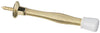 National Hardware Steel Polished Brass Gold Spring Door Stop Mounts to wall