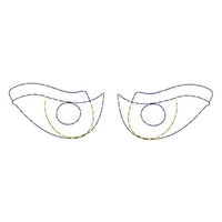 Celebrations Halloween LED Prelit Scary Eyes Window Silhouette Halloween Decor