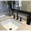 Ultra Faucets Black 1.2 GPM Nita Collection Widespread Lavatory Faucet 8 in.