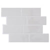 Smart Tiles 8.38 in. W X 11.56 in. L Gray Mosaic Vinyl Adhesive Wall Tile 4 pc (Pack of 6)