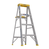Werner 250 lbs. Capacity Aluminum Single-Sided Type I Step Ladder 4 H ft.