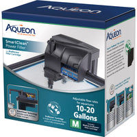 Aqueon SmartClean Power Filter for Aquariums Adjustable Flow 10 to 20 Gallon Tanks