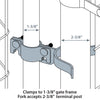 Yardlink Steel Drive Gate Hardware Set 1 pk - Open Box