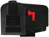 Gibraltar Mailboxes Parsons Classic Plastic Post Mount Black Mailbox