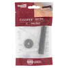 National Hardware Cooper 1 in. W X 3 in. L Aluminum Matte Black Door Stop Mounts to door and wall .6 - Open Box