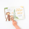 Slumberkins Bigfoot's Self-Esteem Plush & Book Snuggler Set Brown 3 pc