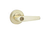 Kwikset  Delta  Polished Brass  Entry Lockset  ANSI/BHMA Grade 3  KW1  1-3/4 in.