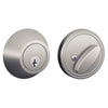 Schlage Satin Chrome Metal Single Cylinder Deadbolt