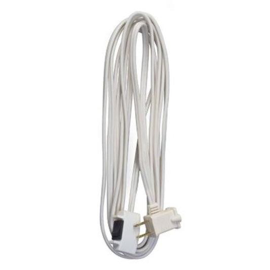 Southwire Indoor 15 ft. L White Extension Cord with Switch 16/2 SPT-2
