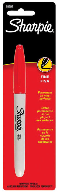 Sharpie Red Fine Tip Permanent Marker 1 pk (Pack of 6)