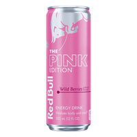Red Bull Pink Edition Berry Caffeine Beverage 12 oz 1 pk (Pack of 24)