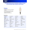Feit Enhance B10 E12 (Candelabra) LED Bulb Soft White 60 Watt Equivalence 6 pk