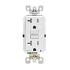 Leviton Decora 20 amps 125 V White AFCI Outlet 5-20R 1 pk